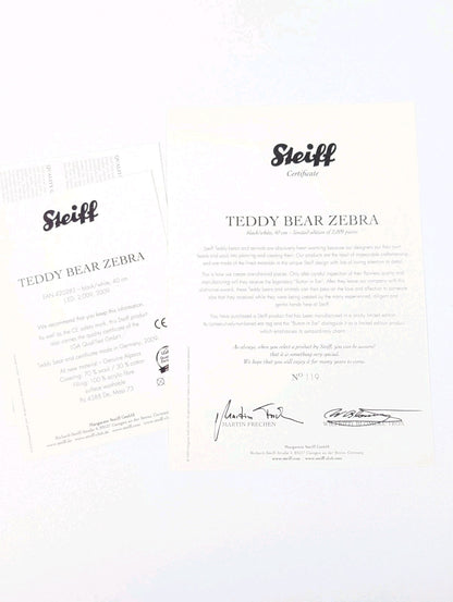 Steiff Zebra Teddy Bear, Ltd Edition Of 2009  - 420283