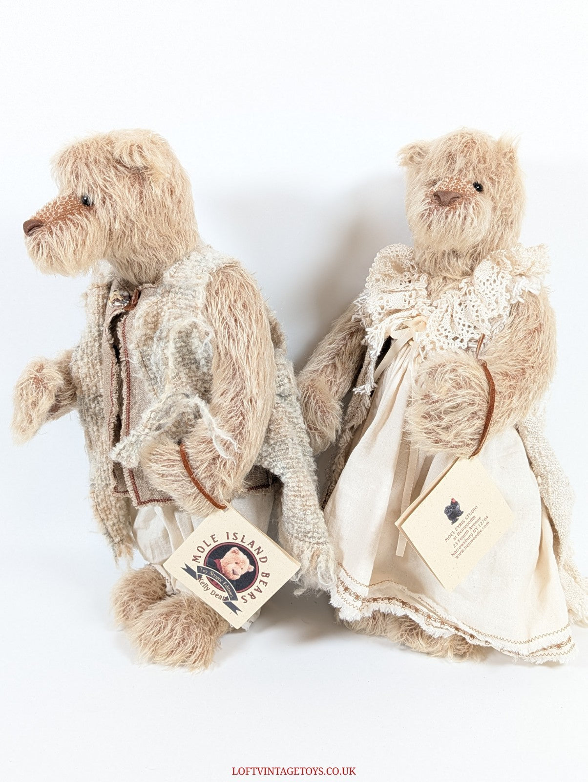 Mole Island Bears By Kelly Dean "Maggie & Mack" - Ltd Ed of 5