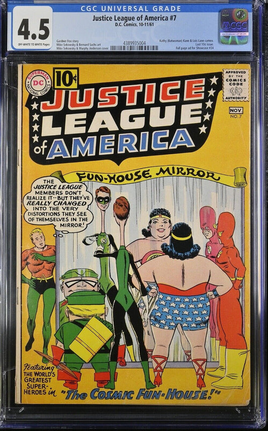 Justice League of America 7 10-11/61 D.C. Comics CGC 4.5