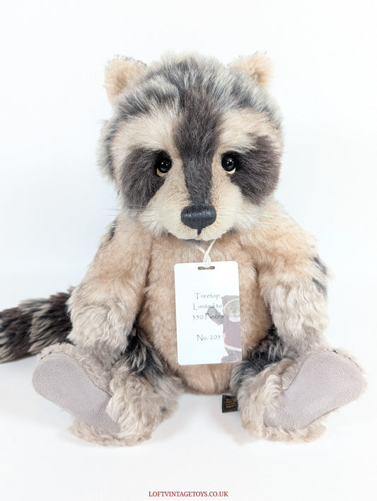 Charlie Bears Treetop Racoon,  Isabelle Collection - SJ 5380