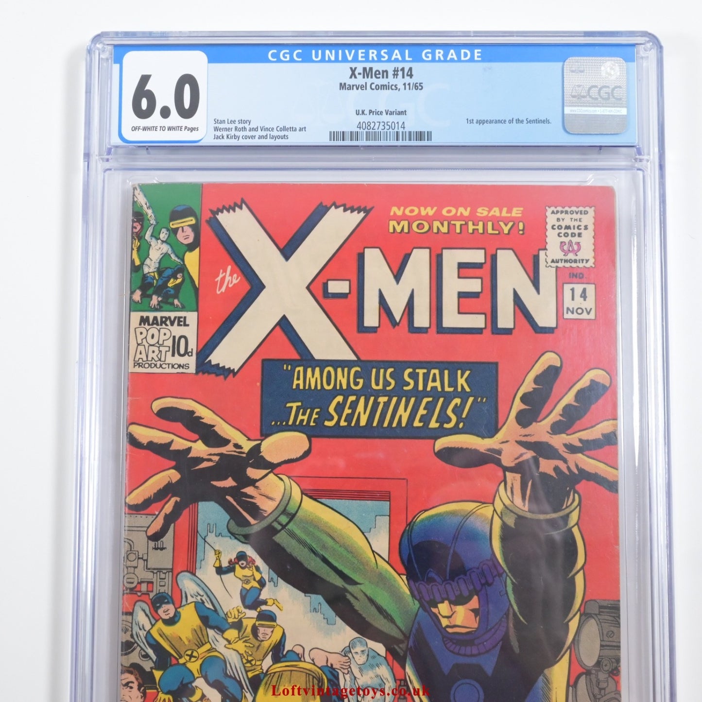X-Men #14 CGC 6.0 Marvel Comics 1965, UK-Preisvariante – Hauptausgabe