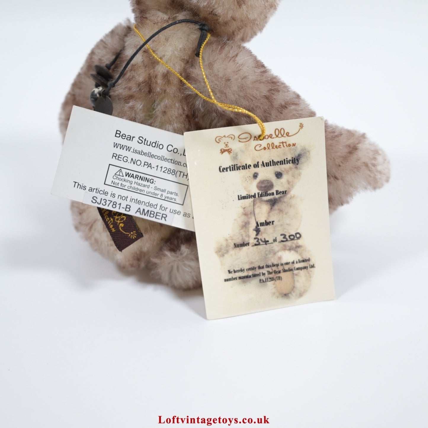 Charlie Bears / Bear Studio Isabelle Collection Amber, LE of 300, SJ 3781-B