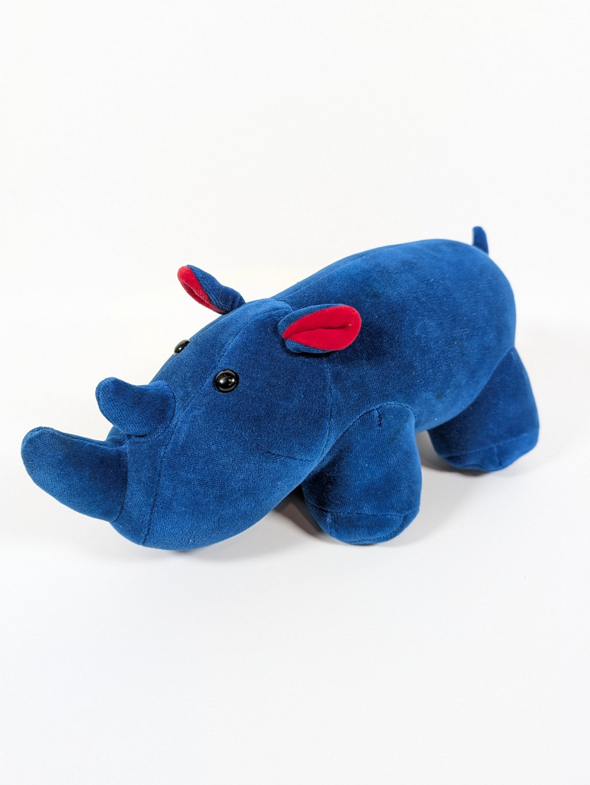 Manhattan Toy Company Rhinoceros  12in Plush Stuffed Toy, from 1986 - Rare