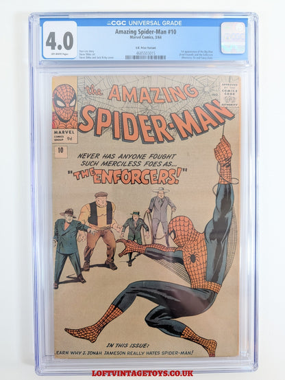 AMAZING SPIDER-MAN #10 - CGC 4.0  - 1ST ENFORCERS UK Variant