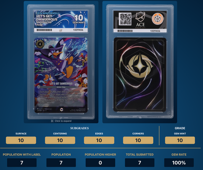 2026 DISNEY LORCANA EN 11-WINTERSPELL 240 LET'S GET DANGEROUS ENCHANTED - ACE 10