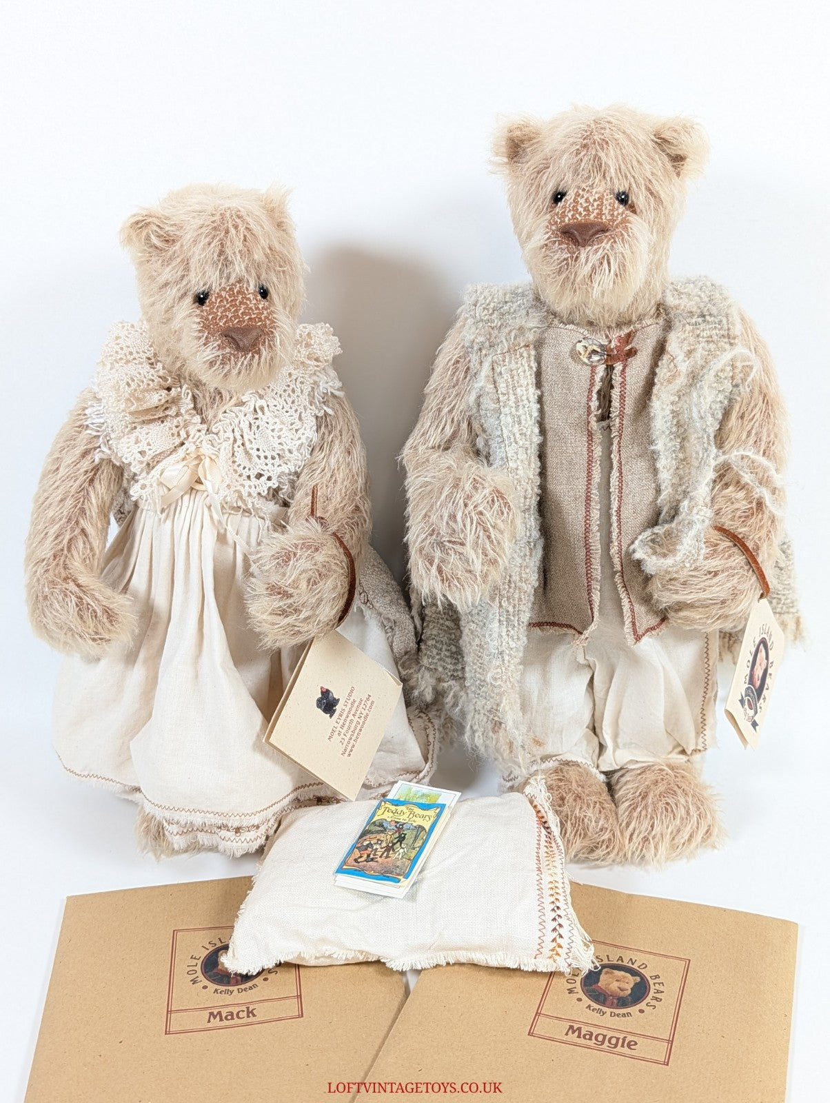 Mole Island Bears By Kelly Dean "Maggie & Mack" - Ltd Ed of 5