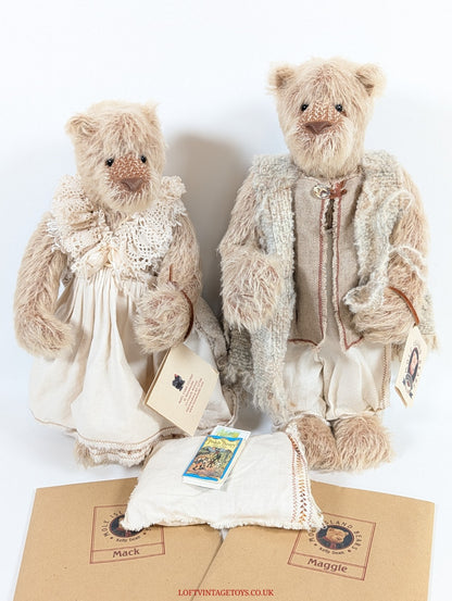 Mole Island Bears By Kelly Dean "Maggie & Mack" - Ltd Ed of 5