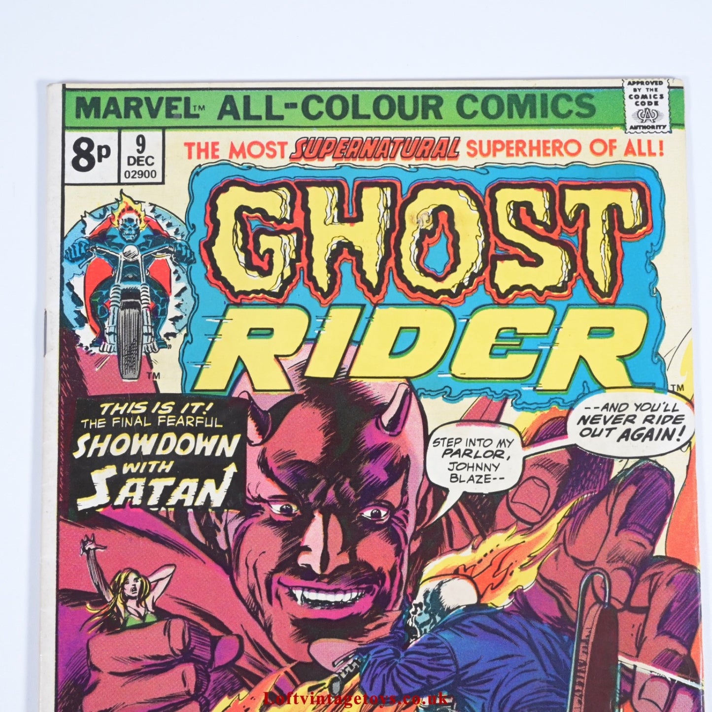 Ghost Rider #9 1974 (5.0 - 6.0 Grade) UK price variant