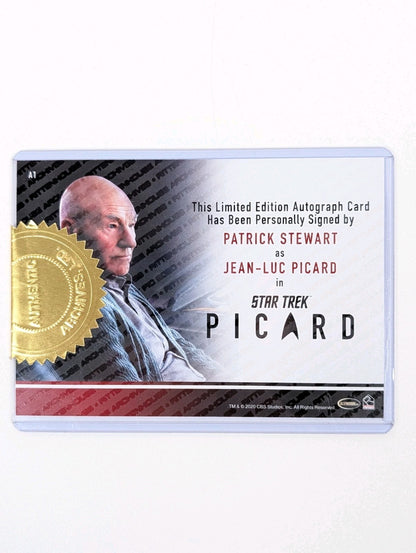Rittenhouse Star Trek Picard Season 1 Patrick Stewart Autograph Card #A1