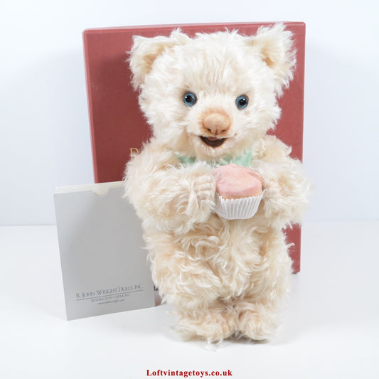 R John Wright Cupcake From The Teddy Bear Bake Shoppe Collection, Ltd Ed of 300