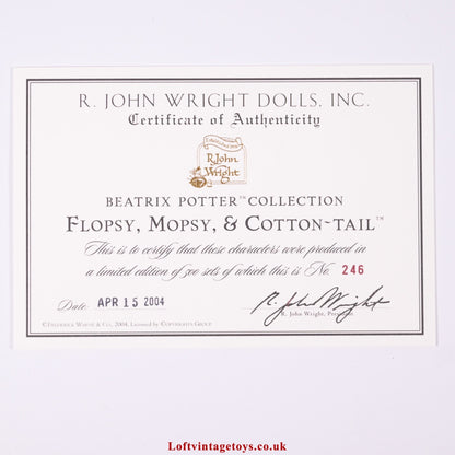 R John Wright  Beatrix Potter Flopsy, Mopsy & Cottontail, Ltd Ed of 500
