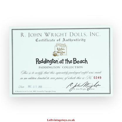 R John Wright Paddington At The Beach Outfit, Ltd Edition of 1000