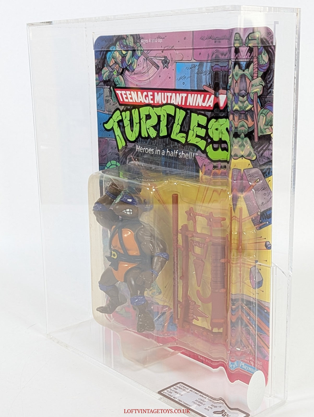 Teenage Mutant Ninja Turtles 1988 Donatello 10 Back Unpunched - UKG 85