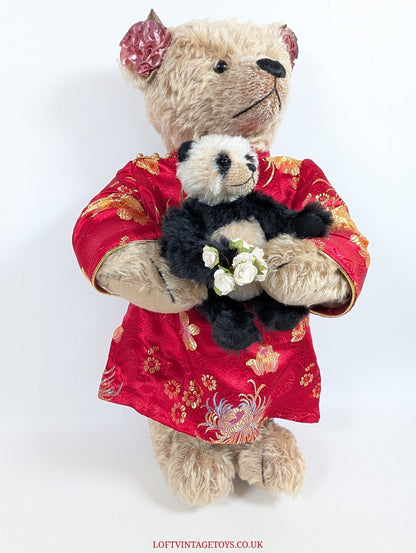Whittle Le Woods "Mei Ying" Carrying a Panda Bear, Ltd Ed of 6