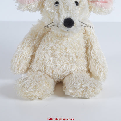 Jellycat I am Cream Mouse Tot Plush Beanie Toy 7" HTF RARE with Swing Tag