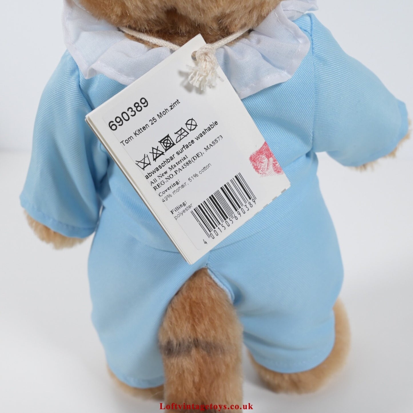 Steiff 690389 Tom Kitten Beatrix Potter Ltd Ed