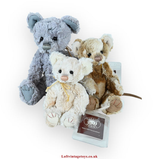 Charlie Bears  Hickory, Dickory and Doc with Swing Tags