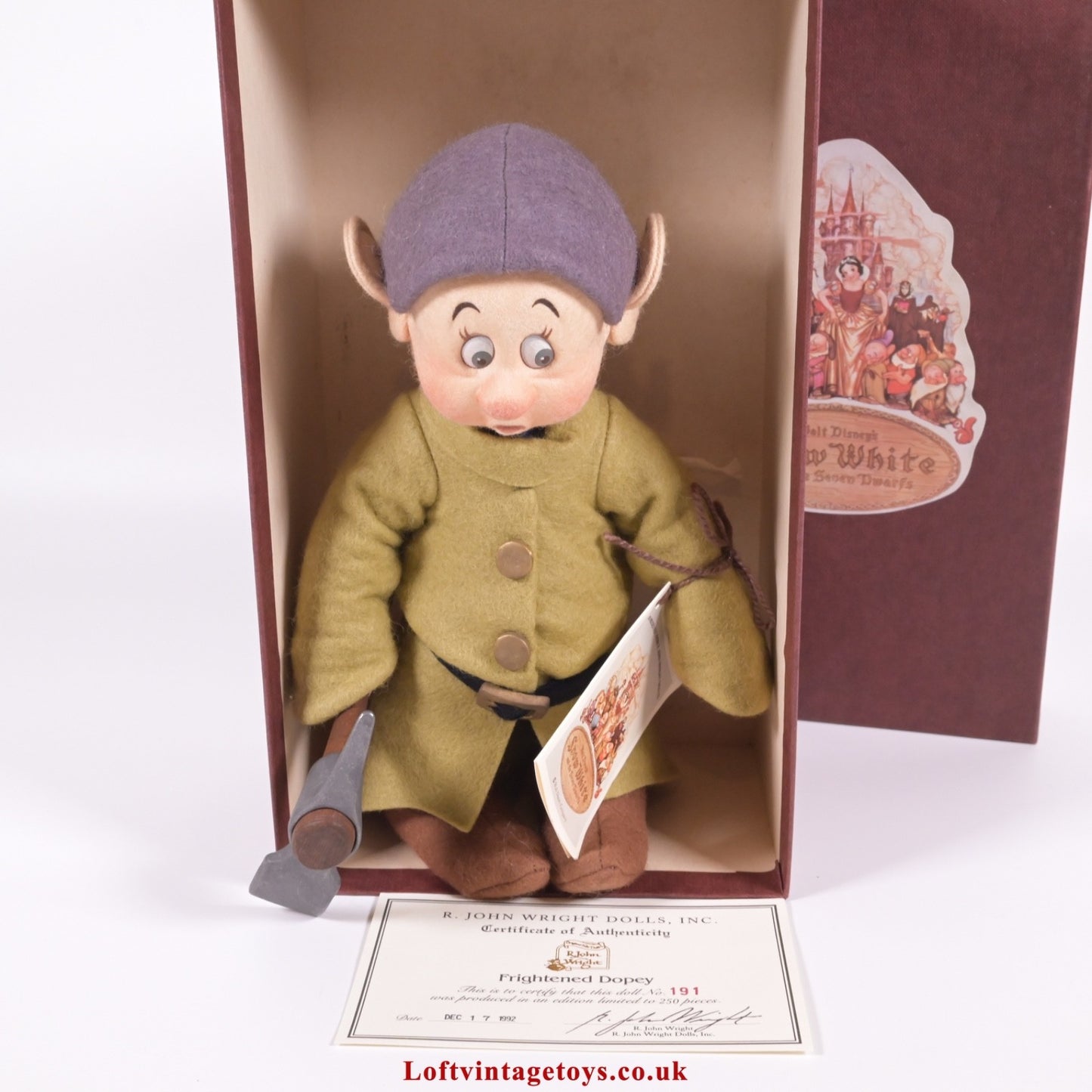 R. John Wright Snow White Frightened Dopey, Ltd Edition of 250 - RARE
