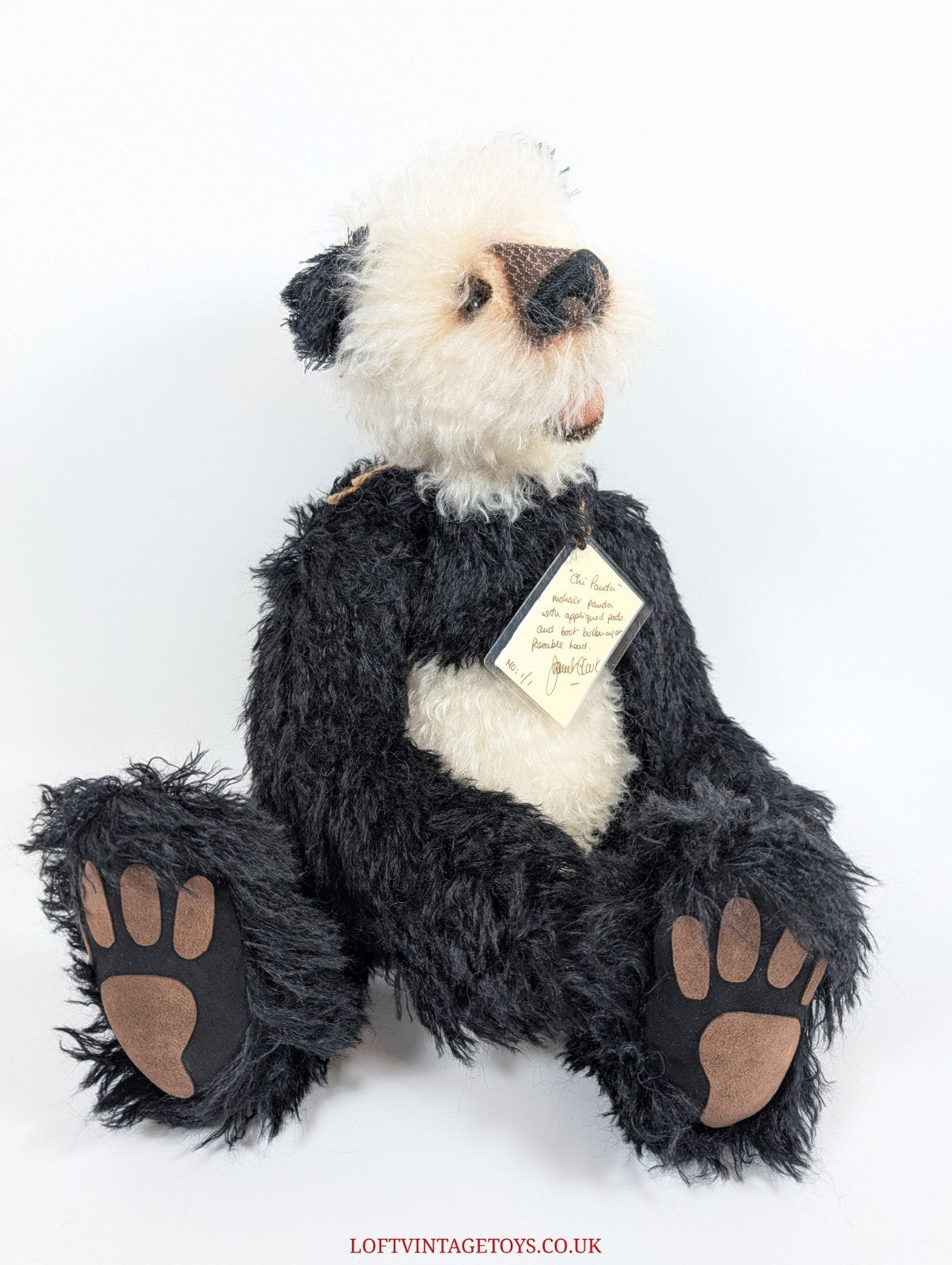 Teddystyle Bear "Chi Panda"  By Janet Clarke - One of a Kind 1/1