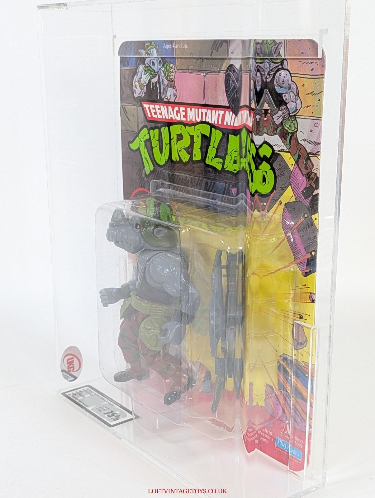 Teenage Mutant Ninja Turtles 1988 Rocksteady 10 BK Unpunched - UKG 75
