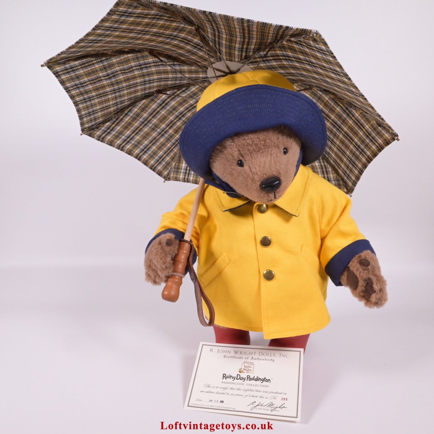 R John Wright Rainy Day Paddington Bear, Ltd Edition Of 500