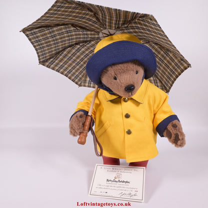 R John Wright Rainy Day Paddington Bear, Ltd Edition Of 500