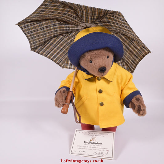 R John Wright Rainy Day Paddington Bear, Ltd Edition Of 500