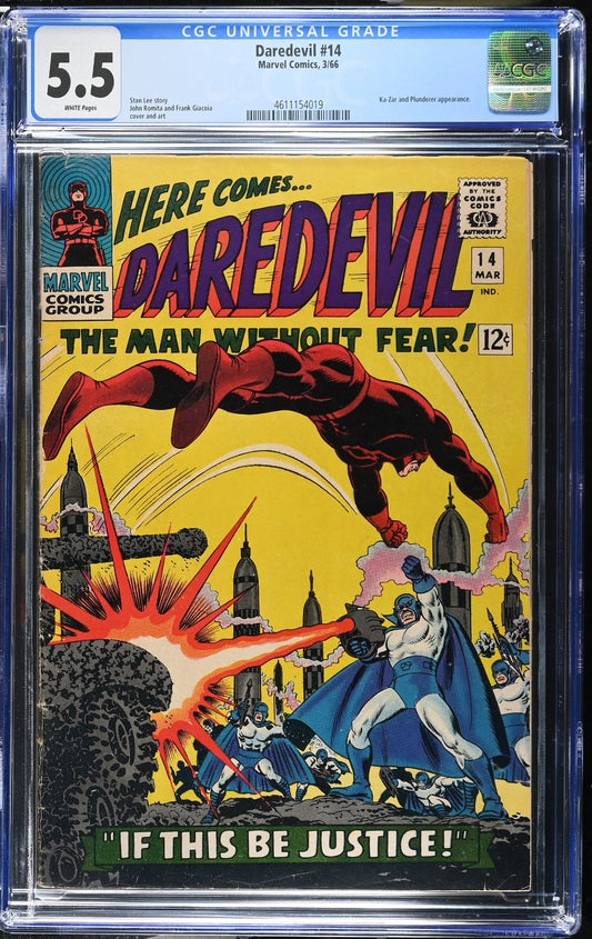 Daredevil #14 CGC 5.5 - Marvel Comics 1966