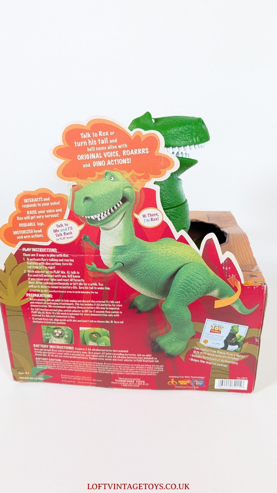 Toy Story Collection Rex The Roarr'n Dinosaur - Sealed