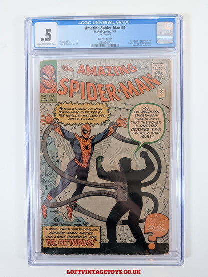 Amazing Spider-Man #3 CGC 0.5 - 7/63 - Origin & 1st Appearance of Dr Octopus