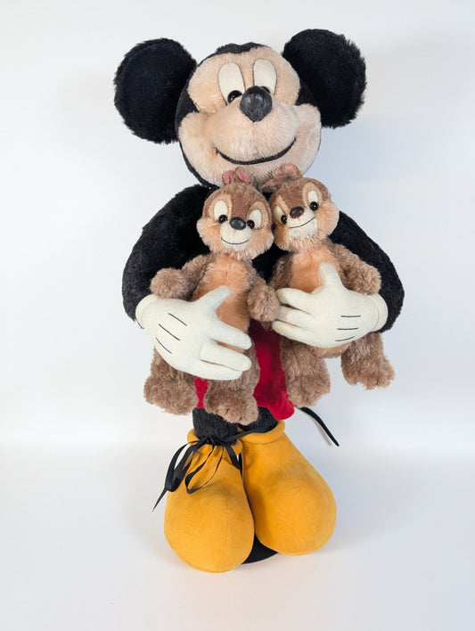 Rosalie Frischmann Mickey Mouse And Two Chipmunks-  25inches OOAK