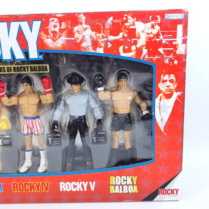 JAKKS ROCKY 30TH ANNIVERSARY SET - Celebrating 30 Years Of Rocky Balboa - SEALED