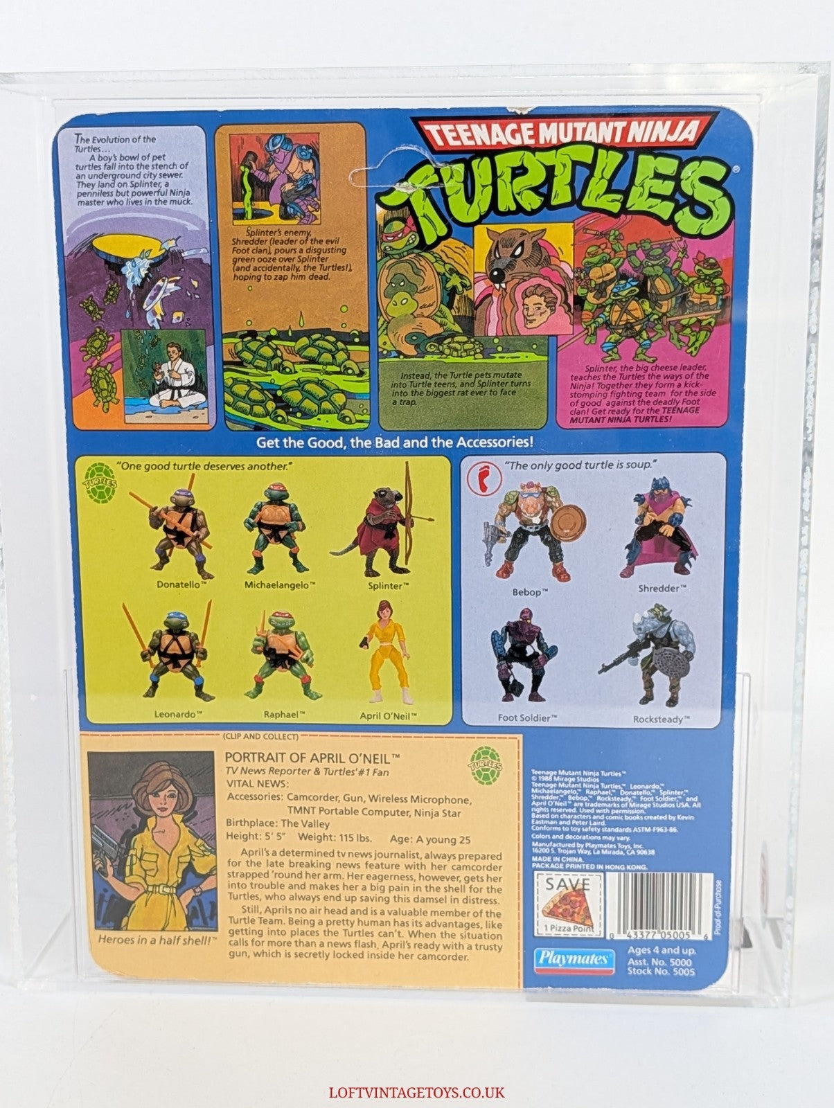 Teenage Mutant Ninja Turtles 1988 April O'Neil 10 Bk Unpunched - UKG 85%