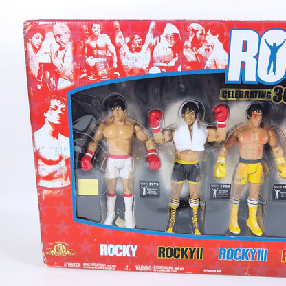 JAKKS ROCKY 30TH ANNIVERSARY SET - Celebrating 30 Years Of Rocky Balboa - SEALED
