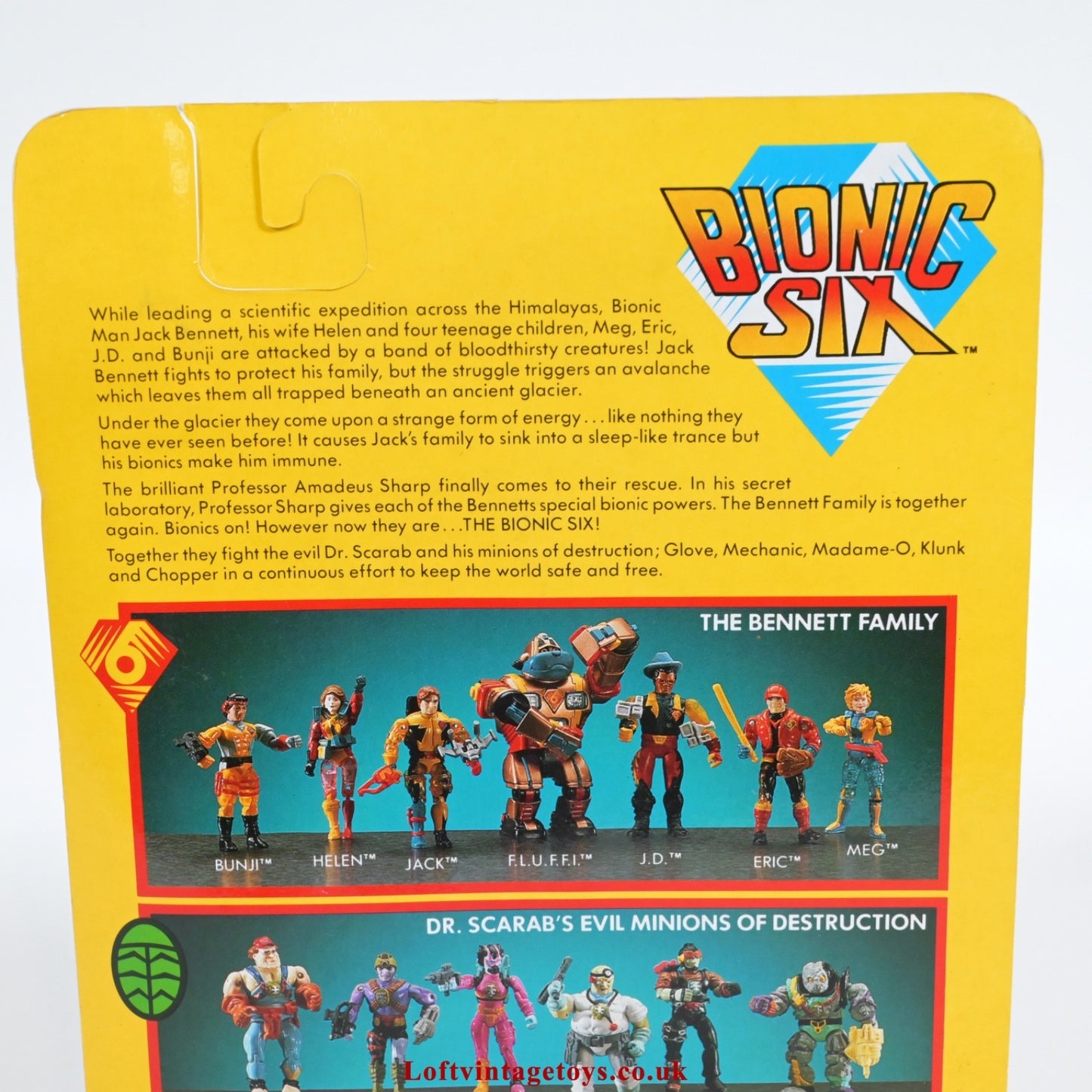 Vintage Bionic Six  Dr. Scarab Action Figure 1986 - New & Sealed