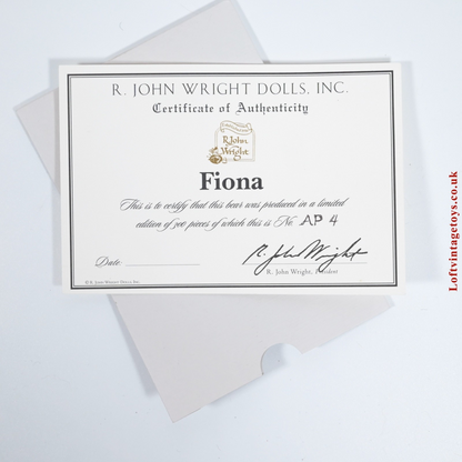 R. John Wright Fiona Artist Proof Bear, Ltd Ed no. 4 of 5
