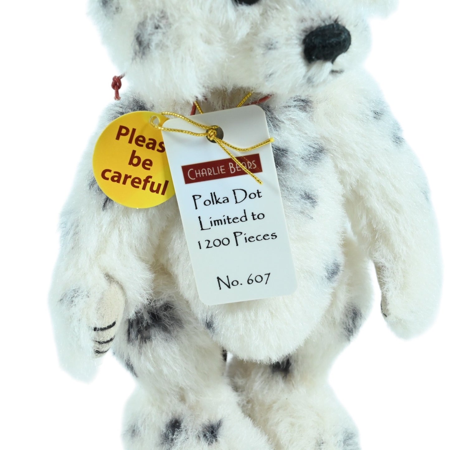 Charlie Bears Polka Dot the Dalmatian Dog, Minimo Collection, Ltd Ed of 1200
