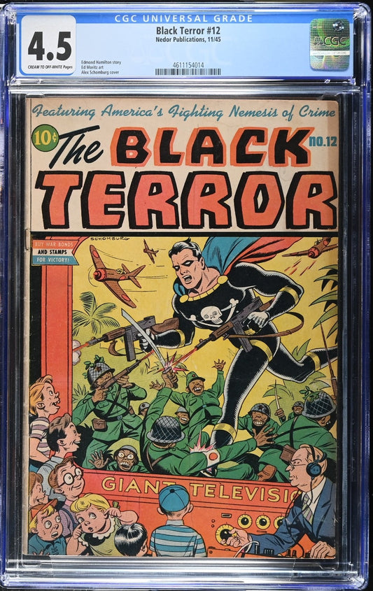 Black Terror #12 CGC 4.5 , Nedor Publications 1945