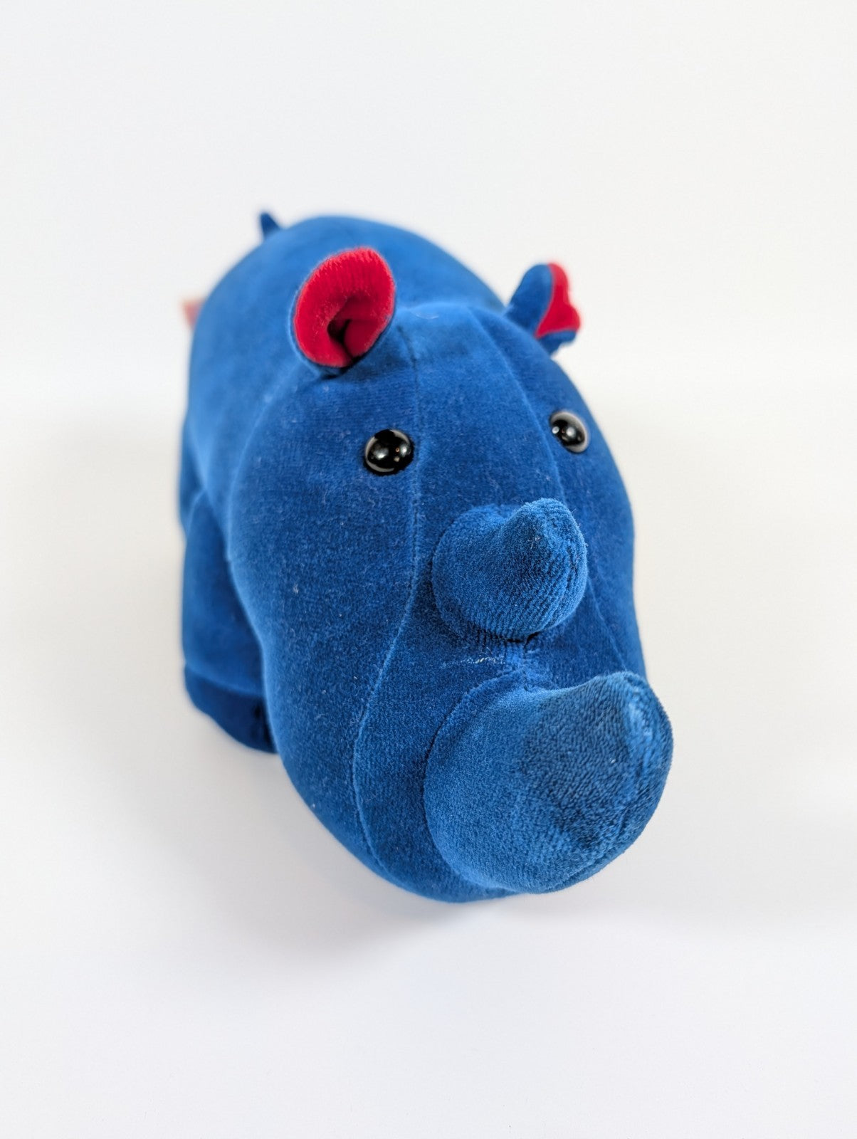 Manhattan Toy Company Rhinoceros  12in Plush Stuffed Toy, from 1986 - Rare