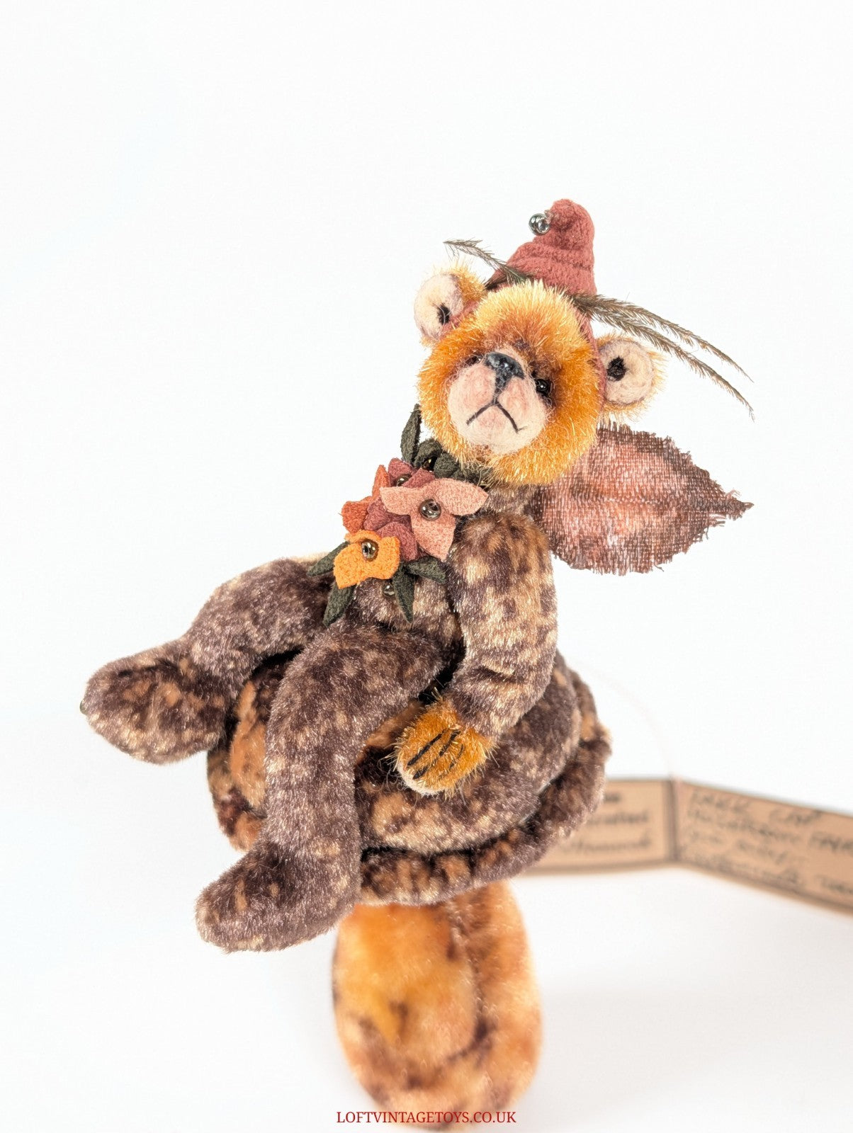 Loris Hancock Brick  Cap Mushroom Fairy, OOAK Ltd Ed 1/1