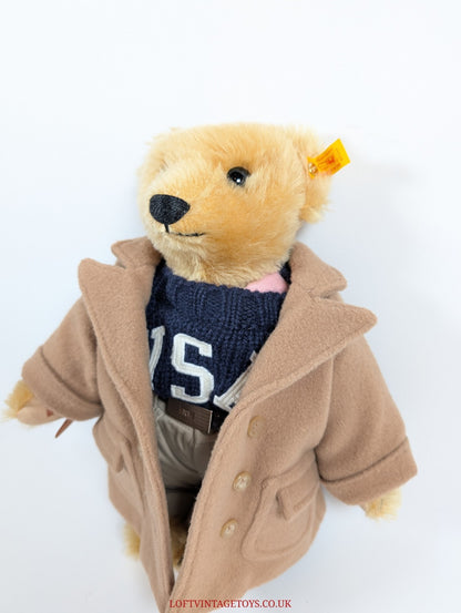 Steiff Ralph Lauren Collegiate Teddy Bear - 027161 , Ltd Ed of 1000