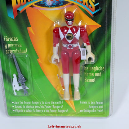 Bandai Vintage Power Rangers Red Ranger 1993 Action Figure - Sealed