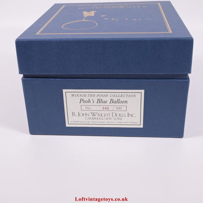 R.John Wright Winnie The Pooh Blue Balloon, Ltd Edition of 500