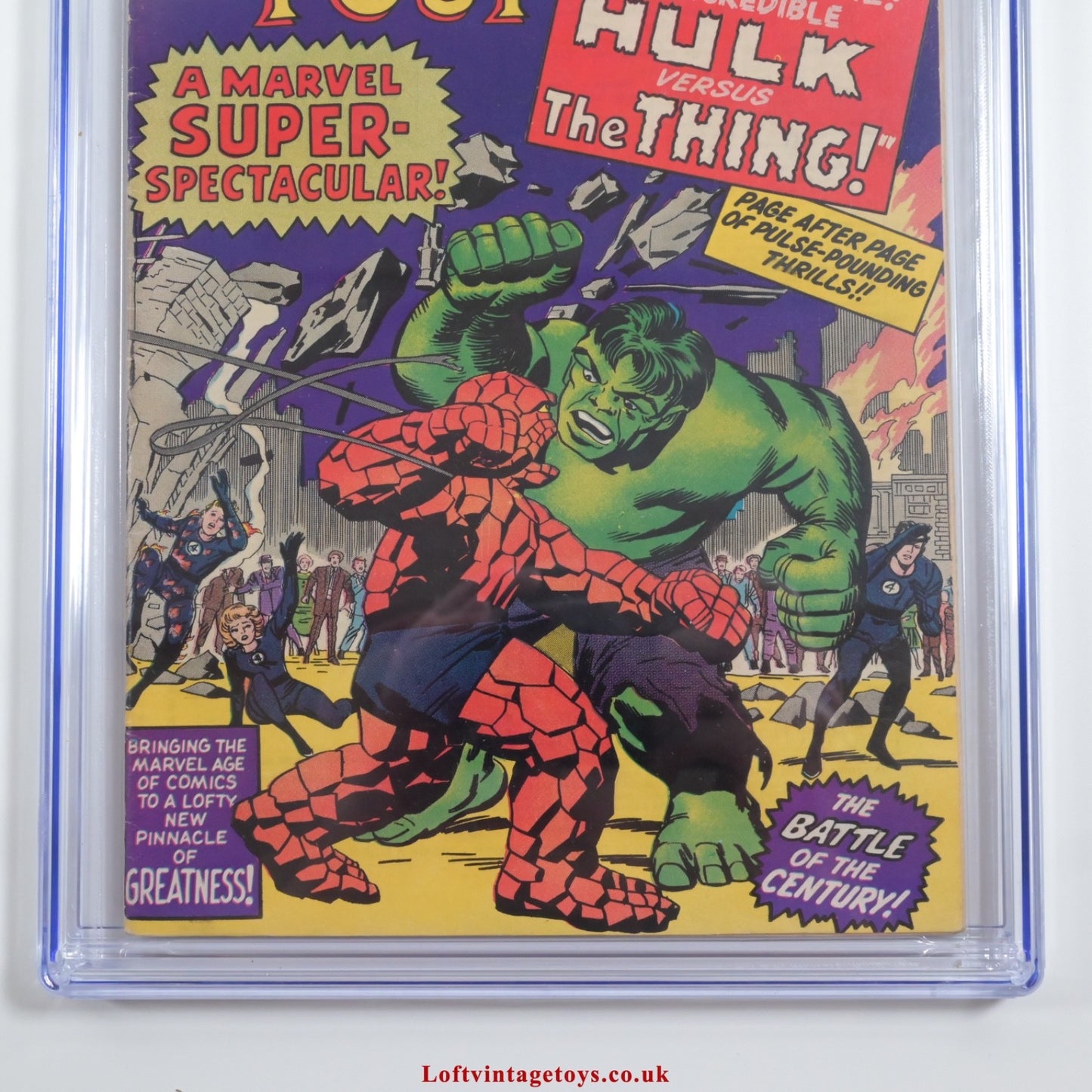 Fantastic Four #25 CGC 6.0 UK-Variante, Erster Kampf Hulk vs. Thing, SCHLÜSSELAUSGABE