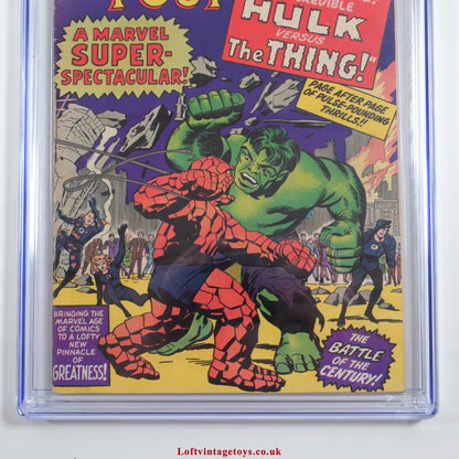 Fantastic Four #25 CGC 6.0 UK-Variante, Erster Kampf Hulk vs. Thing, SCHLÜSSELAUSGABE
