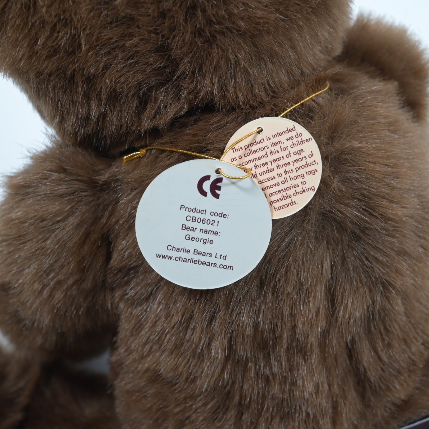 Charlie Bears Georgie Teddy Bear - CB06021, from 2006-2007, Ltd Ed of 600