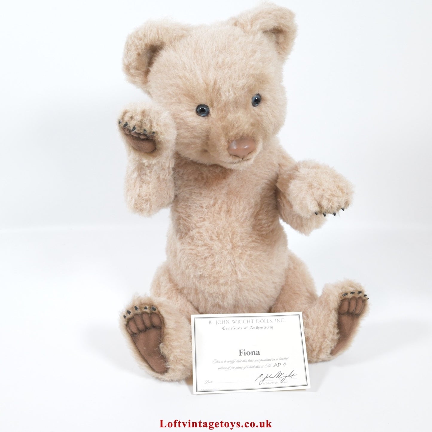 R. John Wright Fiona Artist Proof Bear, Ltd Ed no. 4 of 5