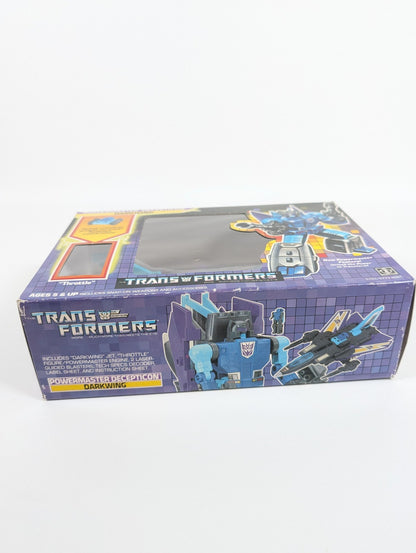 Hasbro Vintage Transformers Powermaster Darkwing With Throttle - Sealed Inside