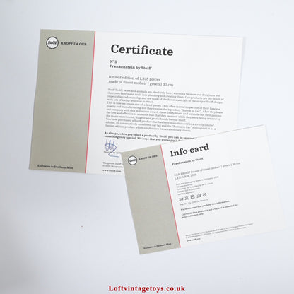 Steiff Frankenstein Limited Edition Bear - 690457,  Hard to Find