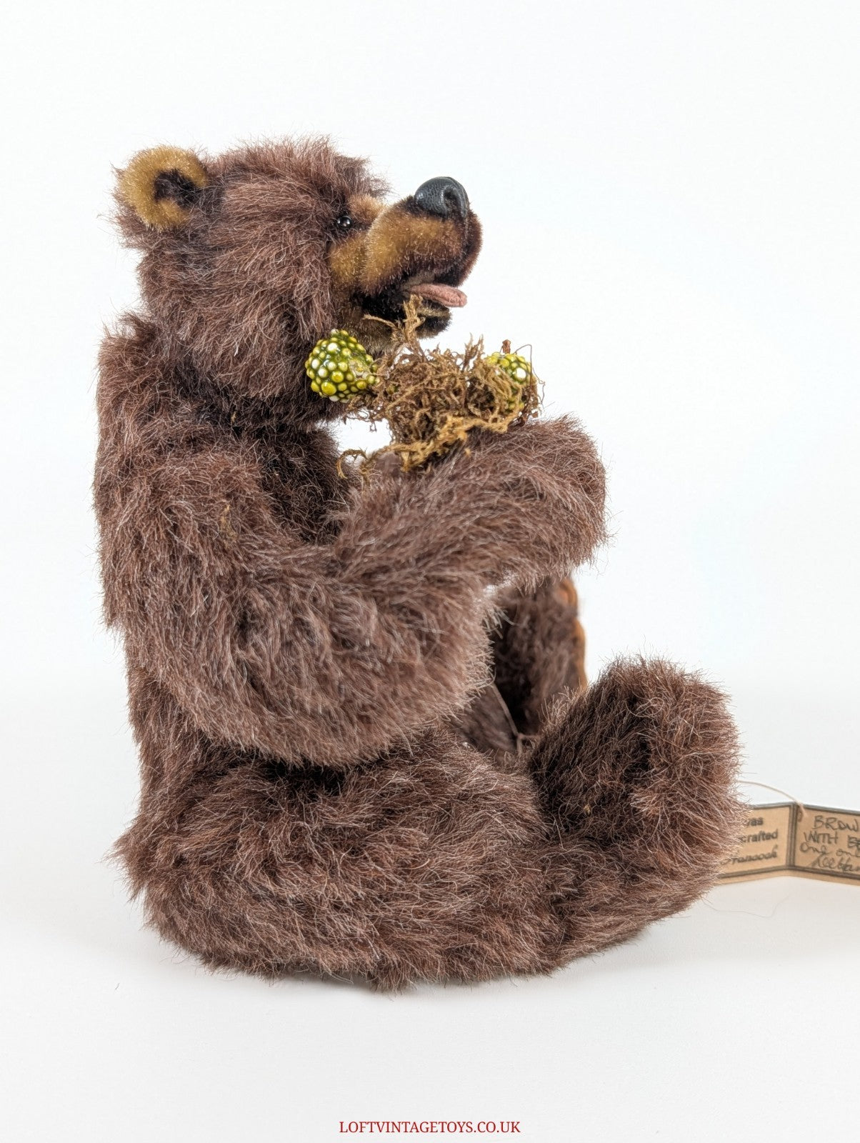 Loris Hancock Brown Grizzly With Berries - OOAK Ltd Ed 1/1